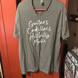 Guitars Cadillacs Hillbilly music tee 2x